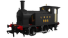 Rapido Trains OO Gauge NER Class Y7 0-4-0T - No 986 LNER Plain Black DCC Ready Model Steam Locomotive 932006