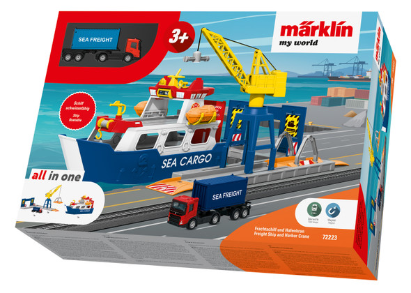 Marklin MyWorld Freight Ship & Harbour Crane