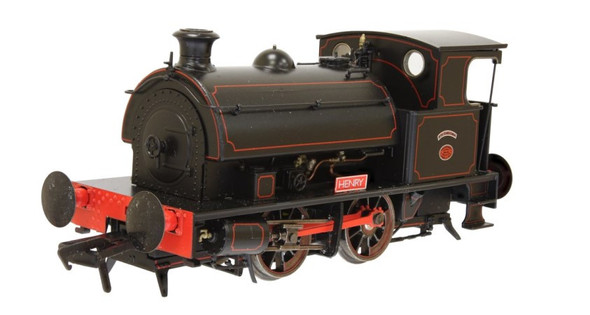 Dapol OO Gauge HL 0-4-0 'Henry' Black Lined Red DCC Ready Model Railway Steam Locomotive 4S-024-002