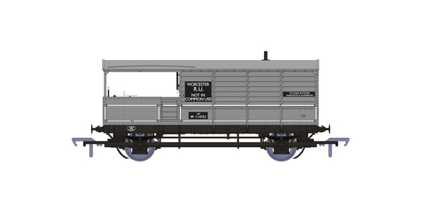 Rapido OO Gauge GWR Dia. AA20 'Toad' No. W114751, Worcester R.U.,BR grey 918007