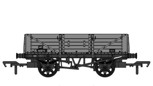 Rapido Trains OO Gauge D1349 5 plank open - BR no.S14571 906018