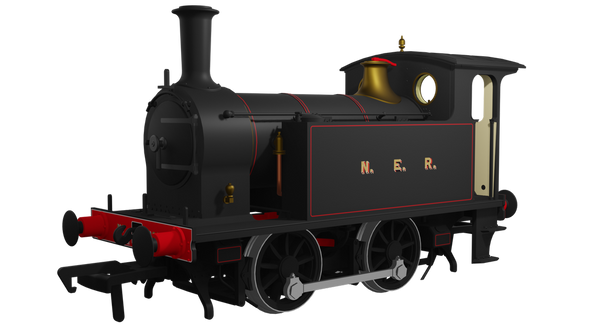 Rapido Trains OO Gauge NER Class Y7 0-4-0T - No 1303 NER Lined Black DCC Ready Model Steam Locomotive 932003