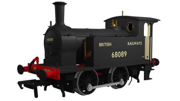 Rapido Trains OO Gauge NER Class Y7 0-4-0T - 68089 British Railways Black DCC Ready Model Steam Locomotive 932009