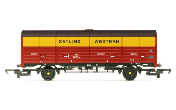 Hornby OO Gauge RailRoad Satlink Western, 45t ZRA Closed Van, KDC201003 - Era 8 R60229