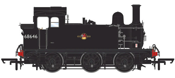 Accurascale OO Gauge BR Class J67 'Buckjumper' 0-6-0T - BR Black Late Crest No 68646 DCC Sound ACC2441-DCC