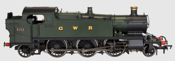 Dapol OO Gauge Large Prairie 2-6-2 5132 GWR Green DCC Fitted Model Railway Steam Locomotive 4S-041-011D