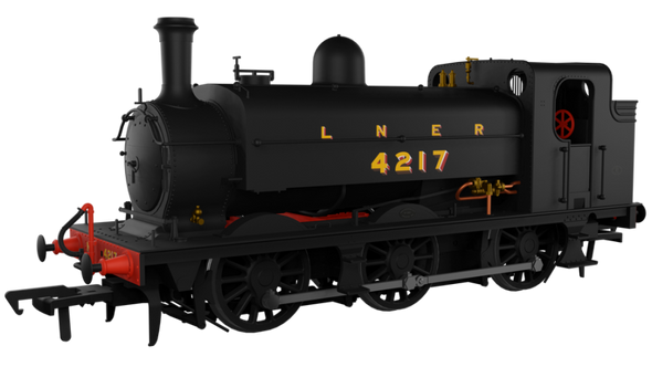 Rapido Trains OO Gauge LNER J52/2 No.4217 LNER Plain Black with Shaded Lettering DCC Ready  958005