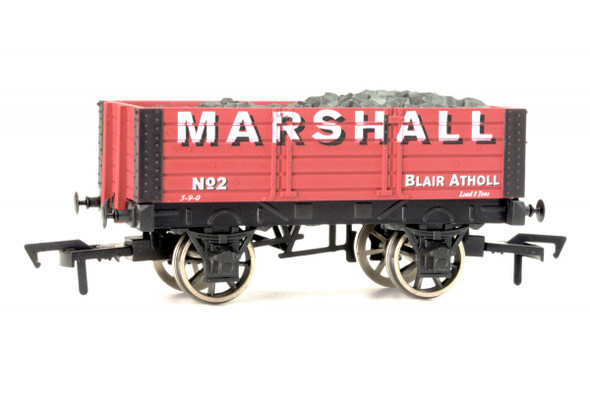 Dapol OO Gauge 5 Plank Wagon 9' Wheelbase Marshall Model Wagon 4F-052-001