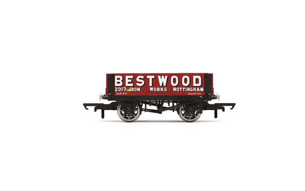 Hornby OO Gauge 4 Plank Wagon, Bestwood Iron Works - R60094