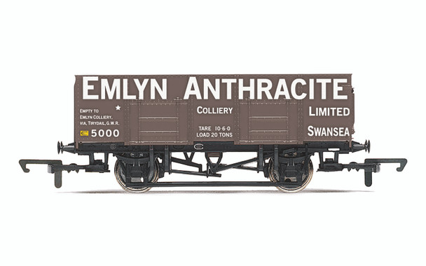 Hornby OO Gauge 21T Coal Wagon, Emlyn Anthracite - R60111