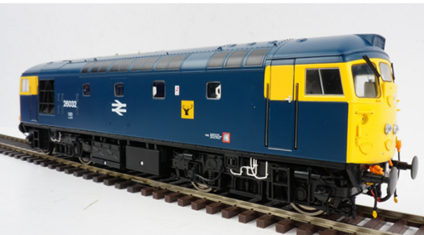 Heljan OO Gauge Class 26 039 Twin Headlights BR Blue FYE 2625