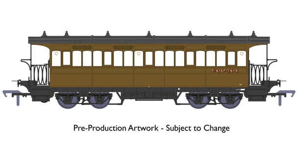 Rapido Trains OO Gauge Wisbech & Upwell Bogie Coach Third No E60461 BR/LNER Livery 919003