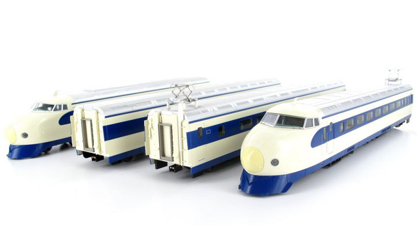 Zoukei Mura Rail HO Gauge  0 series Shinkansen 4-car EMU in Japanese National Railways white and blue  DCC Ready SRS001-01