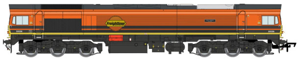 Dapol OO Gauge Class 59 206 Freightliner Orange 'John F Yeoman' - DCC Fitted 4D-005-008D