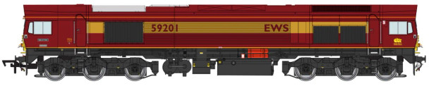 Dapol OO Gauge Class 59 201 EWS 'Vale of York' - DCC Sound Fitted 4D-005-005S