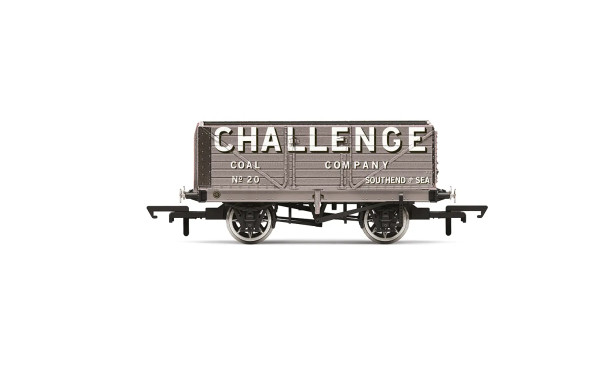 Hornby OO Gauge 7 Plank Wagon, Challenge Coal Company - Era 3 R60193