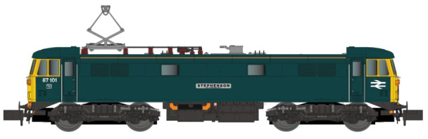 Dapol N Gauge Class 87 101 'Stephenson' BR Blue Model Railway Electric Locomotive DCC Ready 2D-087-005