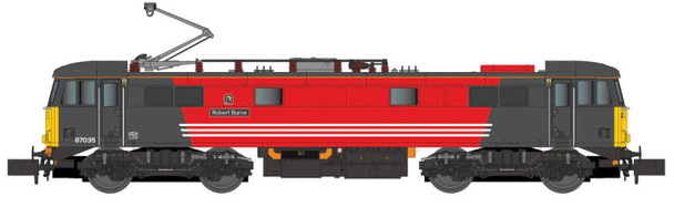 Dapol N Gauge Class 87 017 'Robert Burns' Virgin Trains West Coast Model Railway Electric Locomotive DCC Fitted 2D-087-003D