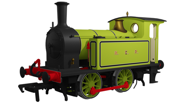Rapido Trains OO Gauge NER Class Y7 0-4-0T - No 1310 NER Saxony Green Simplified  DCC Sound Model Steam Locomotive 932502