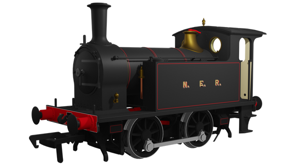 Rapido Trains OO Gauge NER Class Y7 0-4-0T - No 1303 NER Lined Black DCC Sound Model Steam Locomotive 932503
