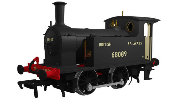 Rapido Trains OO Gauge NER Class Y7 0-4-0T - 68089 British Railways Black DCC Sound Model Steam Locomotive 932509