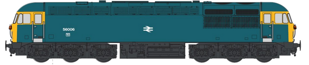 Dapol N Gauge Class 56 56006 BR Blue Model Railway Diesel Locomotive 2D-004-015