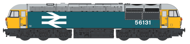 Dapol N Gauge Class 56 131 British Railways Large Logo Livery Model Railway Diesel Locomotive DCC Fitted 2D-004-011D