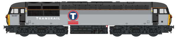 Dapol N Gauge Class 56 007 Transrail Livery Model Railway Diesel Locomotive DCC Fitted 2D-004-012D