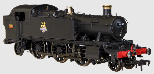 Dapol OO Gauge Large Prairie 2-6-2 6153 BR Early Black  DCC Ready Model Railway Steam Locomotive 4S-041-013