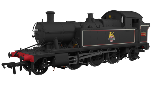 Rapido Trains OO Gauge 44xx 4406 British Railways Lined Black Early Crest  Model Railway Steam Locomotive DCC Ready 951007