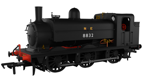 Rapido Trains OO Gauge LNER J52/2 No.8832 NE Plain Black DCC Ready 958006