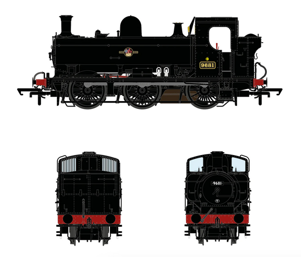 Accurascale OO 8750 Class - 9681 - Late Crest Black DCC Ready ACC2876