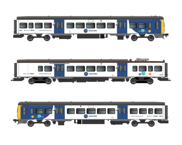 Dapol OO Gauge Class 323 3 Car EmMU Northern Trains DCC Ready 4D-323-006