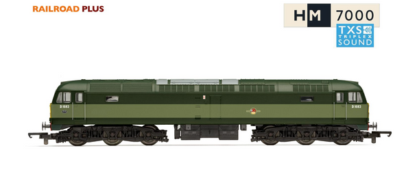 Hornby Railroad OO Gauge RailRoad Plus BR, Class 47, Co-Co, D1683 - Era 6 (Sound Fitted) R30182TXS