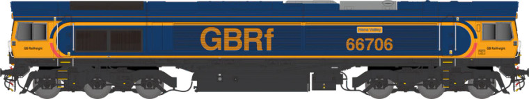 Dapol N Gauge Class 66 GBRf  66706 "NENE VALLEY" 2D-066-005