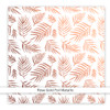 Metallic Vellum | Beach Palms | Rose Gold 8x8