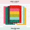 Digital | Merry & Bright Be Jolly Word Stickers