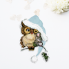 Vintage Die-Cut | Woody Owl | Blue