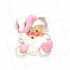 Vintage Die-Cut | Santa #40 | Pink