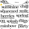 Stickers | Fun in the Sun Words | Clear