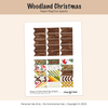 Digital | Woodland Christmas Paper Flag Cut-Aparts