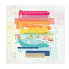 Rainbow mixed media 12x12 scrapbooking pattern paper