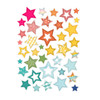 These brightly colored star die-cuts are versatile and can add a pop of color and dimension to a variety of crafting projects such as paper crafts, scrapbooking, junk journals, planners, and more.