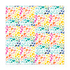 Rainbow hearts 12x12 patterned paper