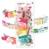 This delightful banner pack is a treasure trove for scrapbookers and crafters alike! Bursting with a charming assortment of flags, cheerful words, whimsical butterflies, and vibrant fruit illustrations, these elements are perfect for adding playful accents and personalized touches to your projects. Whether you're creating themed layouts, embellishing cards, or adding a pop of color to journals, this collection offers a whimsical range of designs to spark your creativity and make your memories shine.