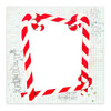 Candy Cane Frame 12x12 Scrapbooking Paper