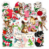 What a delightful treasure for the holiday season! This charming set of vintage Christmas ephemera die-cuts is a craft enthusiast’s dream come true. Featuring nostalgic illustrations like a bear with a stocking, an elf riding a reindeer, a puppy with a candy cane, a bear with a candy cane, and a kitten tucked inside a stocking, each piece captures the warmth and whimsy of classic Christmas imagery. These intricately cut die-cuts are perfect for adding a vintage touch to scrapbooking, card making, journaling, gift tags, or mixed media art. With their soft colors, delicate features, and heartwarming poses, they’re sure to bring a smile and a sprinkle of holiday magic to any project. This set is perfect for vintage lovers, holiday crafters, and anyone looking to add a nostalgic, joyful flair to their festive creations.
