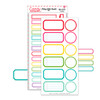 Add pops of color and festive function to your holiday crafting with these brightly colored Christmas label punch-outs! Featuring a fun variety of shapes and colors, these die-cut labels are perfect for journaling spots, titles, layering elements, or decorative accents in scrapbooks, junk journals, planners, cards, and more.
