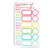 Add pops of color and festive function to your holiday crafting with these brightly colored Christmas label punch-outs! Featuring a fun variety of shapes and colors, these die-cut labels are perfect for journaling spots, titles, layering elements, or decorative accents in scrapbooks, junk journals, planners, cards, and more.