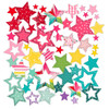Pre-cut and ready to use, these colorful star punch-outs make it easy to add sparkle and joy to every Christmas-themed creation.